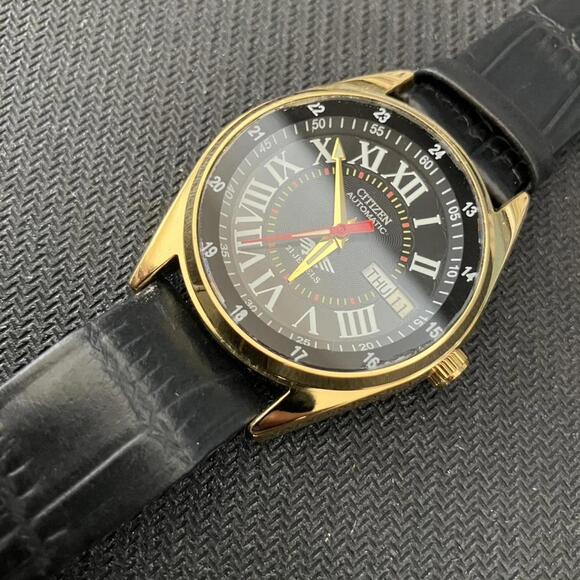 Citizen CN-4W-S 36mm Gold Plated 36mm Vintage Mens Watch